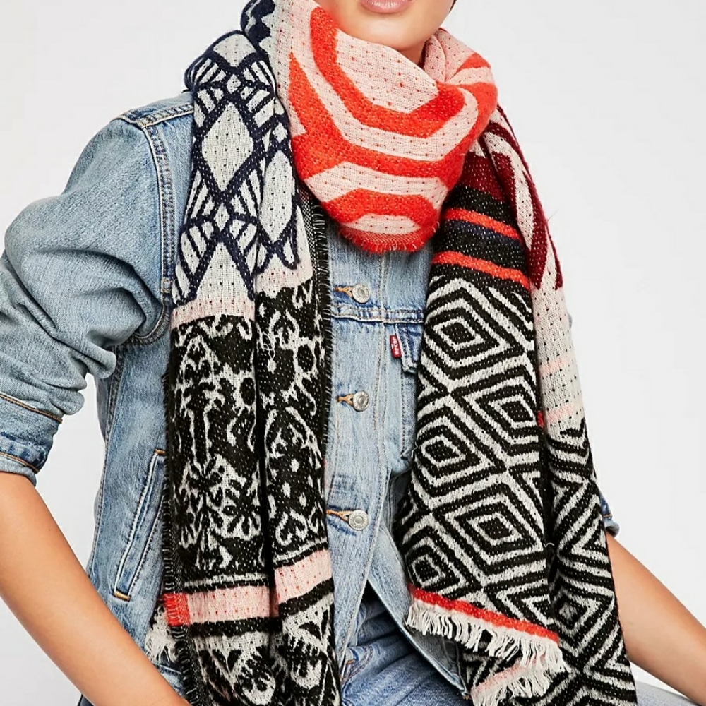 Free People Santa Rosa Pattern Scarf - Picture 2 of 6